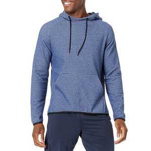 <b>Top</b> Selling 400g No <b>Strings</b> Blank Fleece Regular Sleeve Oversized Hoodies Men Cotton Pullover Wholesale Custom 3D Embroidery - Product Image 1