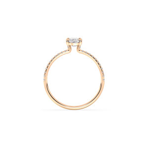 REYES Customized 14K 18K Solid Gold HPHT CVD Lab Grown Diamond Wedding Fine Jewelry Perfect Birthday Gift Ring For Women - Product Image 5