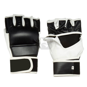 Guantes de Sparring Profesionales de Cuero de Primera Calidad para MMA, Entrenamiento de Kickboxing, Duraderos, Transpirables, con Soporte para Muñeca con Cordones, para Gimnasio - Product Image 6