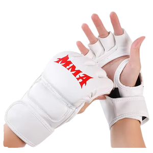 ถุงมือชกมวย MMA สำหรับฝึกซ้อมถุงมือหนัง PU UFC ออกแบบโลโก้ได้ตามต้องการ - Product Image 3