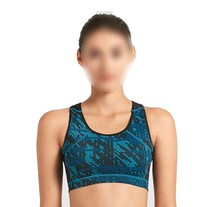 Soutien-gorge de sport pour femmes de haute qualité, imprimé par sublimation, confortable, respirant, pour le yoga, la gym et le fitness, soutien-gorge de sport uni - Product Image 1