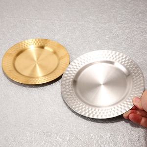 Luxury Stainless Steel Charger Plate Metal Serving <b>Tray</b> Decorative <b>Dinner</b> Plate Underplate for Wedding Hotel Party Tableware - Product Image 5