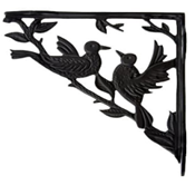 Decorative L Shape Metal Wall <b>Bracket</b> for Corner <b>Shelf</b> Support Powder Coated Wall Mounted Display & Storage - Product Image 3