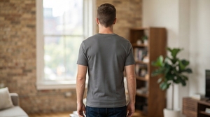 Low Price Men's 100% Cotton Knitted Letter Pattern Smart Casual Breathable O-Neck Loose Fit Custom Logo Printing T-Shirts - Product Image 2