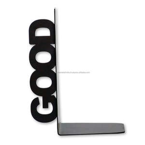 Serre-livres réglable en métal noir de luxe fini avec un design moderne parfait pour la décoration élégante de la maison et du bureau - Product Image 6