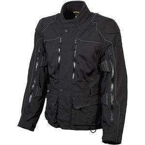 Heavy Duty Motorbike Motorcycle Long Riding Textile Waterproof Black Motocross Cardura Textile <b>Jacket</b> - Product Image 4