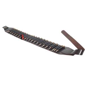 Sheep Skin Leather Rifle Cartridge Belt with Steel Buckle Adjustable Length 4.5cm Width Heat-Transfer Printed Design - Product Image 3