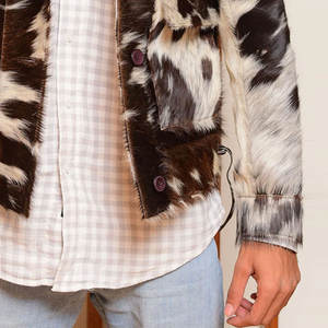 Chaqueta de cuero de estilo único en todos los colores, resistente y gruesa, 100% cuero genuino de vaca, chaqueta de invierno para hombre. - Product Image 6