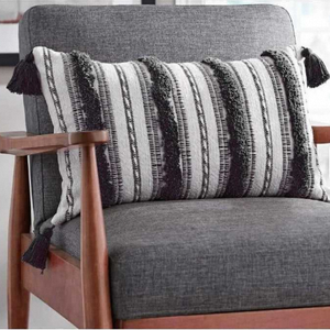 Boho Texture Woven Handmade 100% Cotton Cushion Cover <b>Decorative</b> <b>Pillow</b> Cover Zipper OEM Wholesale in bulk - Product Image 2