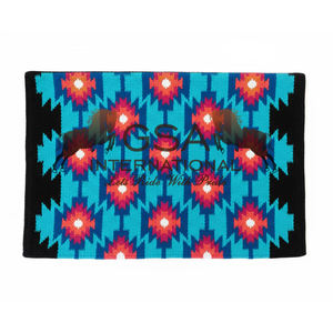 Mantas de montura occidental personalizables para equitación y competición, de lana 100% de Nueva Zelanda, tamaño extragrande 34X36. - Product Image 5