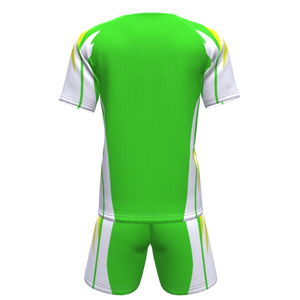 ชุดเสื้อฟุตบอลสีเหลืองเขียวแบบซับลิเมชั่น ชุดเต็มสำหรับฝึกซ้อมฟุตบอลชาย - Product Image 2