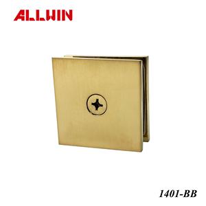 ที่หนีบกระจกประตูห้องอาบน้ำทำจากทองเหลืองแข็งแบบหลุมเดียวติดผนังแบบสี่เหลี่ยมขัดเงาโครเมี่ยม - Product Image 4