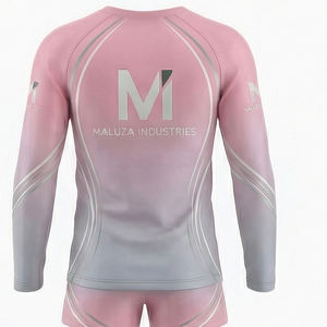 ชุดยูนิฟอร์มเชียร์ลีดเดอร์ผ้าโพลีเอสเตอร์พิมพ์ลายประสิทธิภาพสูง เสื้อแขนยาว กางเกงขาสั้น ชุดฝึกซ้อมและแข่งขันระดับมืออาชีพ - Product Image 3