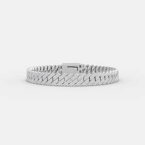 Pulsera de eslabones cubanos de moissanita para hombre, plata 925, estilo hip hop, cadena de tenis con diamantes, lujo, brillante, regalo de fiesta, moda - Product Image 2