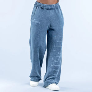 Pantalones Jogger Casuales para Hombre con Bordes Deshilachados y Efecto Desgastado, Pantalones Deportivos de Corte Regular para Hombre - Product Image 3