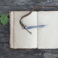 Cuaderno de Cuero de Tapa Dura Estilo Vintage de Alta Calidad, Papel de Algodón Blanco, Diario para Escribir, Dibujar, Pintar, Regalo Perfecto