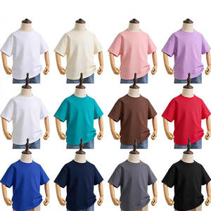 เสื้อยืดเด็กผ้าฝ้าย 100% สั่งทำพิเศษ เสื้อยืดโลโก้สั่งทำสำหรับเด็กอนุบาล เสื้อผ้าฤดูร้อน เสื้อยืดแขนสั้นทรงโอเวอร์ไซส์ - Product Image 2