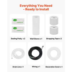 Juego de Tuberías de Cobre para Sistemas HVAC de 50 pies, Tubería de Cobre para Aire Acondicionado de 1/2' de Diámetro Exterior, Bobina Aislada de PE Blanco de 3/8, Tuercas Abocinadas - Product Image 5