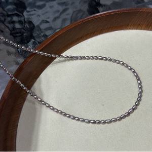 Collier Zhuji en lin de couleur ciel étoilé, perles d'eau de mer de 4 à 7 mm, design diversifié et unique - Product Image 4