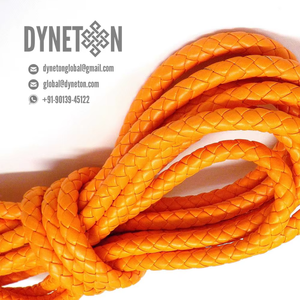 9mm Braided <b>Leather</b> Cord for Jewelry Making Necklace <b>Bracelets</b> Fashion Accessories Full-Grain Original <b>Leather</b> DIY Jewelry Cord - Product Image 3