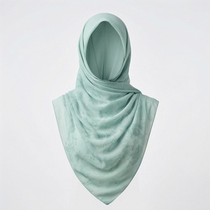 Hiyab de Chifón de Color Sólido para Mujer, Transpirable, para Uso Diario, Pañuelo Islámico - Product Image 1