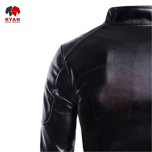Vestes en cuir sur mesure pour hommes, couleurs unies, logos personnalisés, grandes tailles, vestes respirantes de Ryan Pro Gear - Product Image 4
