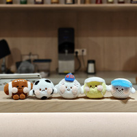 Porte-clés en peluche football et basketball, breloque de sac balle de baseball, tennis et golf, cadeau sportif