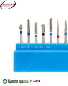 ชุดดอกสว่านเพชร Surtechs FG รุ่น FG102 สำหรับเตรียมฟันกราม 10 ชิ้น อุปกรณ์ทันตกรรม - Product Image 5