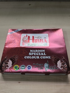 เฮนน่าสีมารูน HIBBA แบบแท่ง ติดทนนาน กันน้ำ สีสวยทันใจ พรีเมียม สำหรับงานแต่งงาน ศิลปะบนมือและร่างกาย - Product Image 4