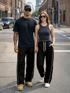 กางเกงพาราชูททรงหลวมสบายๆ สำหรับผู้ชาย แห้งเร็ว ขากว้าง มีกระเป๋าลึก สั่งซื้อจำนวนมาก - Product Image 6
