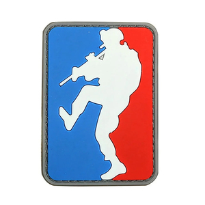 Écussons 3D, Étiquettes de vêtements, Étiquettes en silicone couleur personnalisée, Patchs en caoutchouc de silicone gaufré, Badges tactiques carrés 3D gaufrés à coudre - Product Image 2