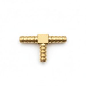 Raccord en T à diamètre égal, filetage NPT femelle, laiton poli, haute pression, pour alimentation en eau, 4,6 pouces - Product Image 2