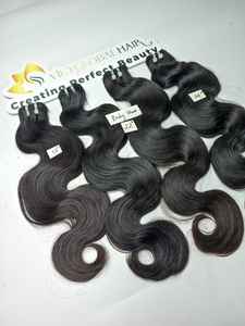 Meilleur 100% naturel noir cambodgien luxe vierge doux haute qualité trame de cheveux humains Double dessiné vague de corps meilleur vendeur - Product Image 6