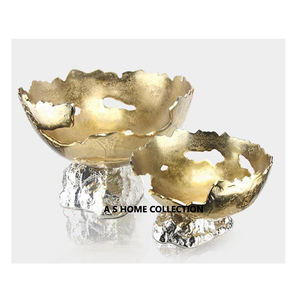 Bol de service décoratif fantaisie design de montagne bol de nouveauté en métal unique pour cuisine et décors - Product Image 1