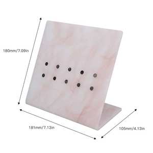 Support minimaliste en acrylique et plastique pour pinces à épiler, avec base lourde pour une stabilité accrue et organisateur d'outils d'extension de cils - Product Image 6