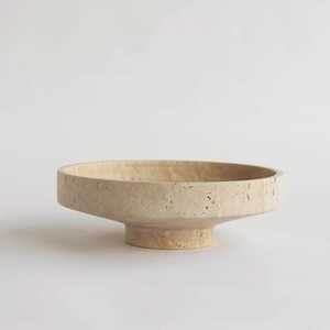 ชามหินอ่อนสีเบจแบบใหม่ สำหรับเสิร์ฟ โชว์ และตกแต่งบ้านอย่างมีสไตล์ - Product Image 2