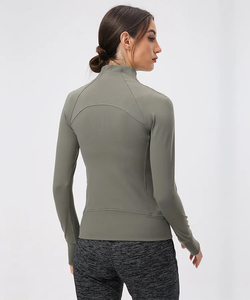 Wholesale Autumn Breathable Eco-Friendly Sports Fitness <b>Yoga</b> <b>Jackets</b> For Women OEM Customizable High Quality <b>Yoga</b> <b>Jackets</b> - Product Image 5