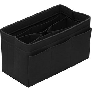 Organisateur de sac à main en feutre noir à 14 poches pour sacs à main et cabas, insert de rangement multifonctionnel pour sacs à main - Product Image 1