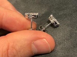 Elegantes Pendientes de Diamantes Cultivados en Laboratorio con Corte Marquesa de 1.5 CT, Chapados en Oro de 18K, Clásicos, Elegantes y de Lujo para Boda - Product Image 2