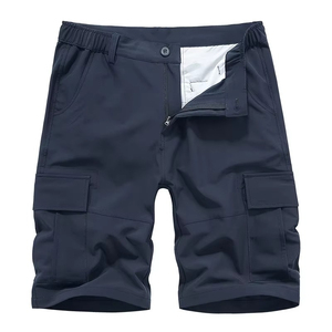Short cargo utilitaire tendance été pour homme, demi-pantalon avec poches, en nylon personnalisé, fabrication de tissus pour homme - Product Image 3