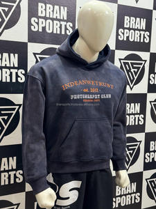 Sudadera con capucha y cremallera completa para hombre, de algodón premium, con logo personalizado, estilo oversize, para otoño/invierno, estilo urbano, directo de fábrica, OEM. - Product Image 3