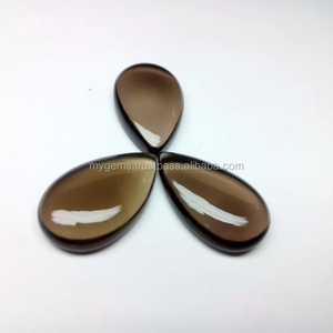 Cabujón de Cuarzo Ahumado en Forma de Pera de 28x17mm, Gema Suelta Natural Semipreciosa de Alta Calidad, Piedra Marrón para Joyería - Product Image 1