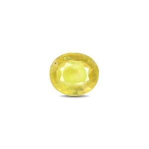 Handcrafted 7.35 Carat Oval Cut Yellow Sapphire Loose Gemstone for Fine Jewelry - Product Image 1