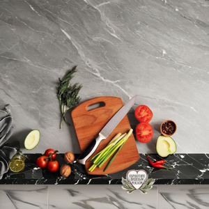 Planche à découper exquise en bois d'acacia écologique faite à la main avec des accessoires de cuisine intelligents de haute qualité de forme rectangulaire - Product Image 1