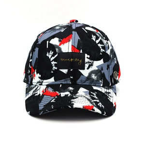 Embroidered Logo Hot Sale 100% Cotton High Quality 5-Panel Sporty Baseball for <b>Men</b> Unisex with Custom Breathable <b>Waterproof</b> - Product Image 1
