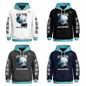 Sweat à capuche personnalisé avec motif anime color block pour homme, style streetwear japonais, en molleton, vente en gros usine OEM - Product Image 1