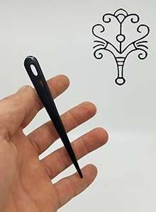 Handmade Nalbinding Horn Knitting Chibi <b>Yarn</b> <b>Needles</b> Large Eyed Waterproof Eco-Friendly Rug Making Multipurpose Weaving CRAFT - Product Image 3