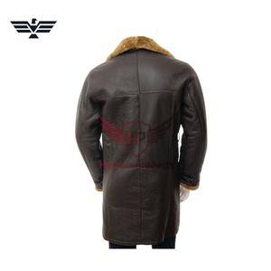 Blouson moto homme slim en cuir PU avec col montant, fermeture éclair avant, poignets fourrés, coupe-vent, style vintage hiver - Product Image 2