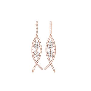 Magnifiques Boucles d'Oreilles Solitaires en Cristal Plaqué Or Argent Pur 925 – Adornment Chic pour Femme, Idée Cadeau Spectaculaire pour Réceptions - Product Image 4