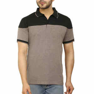 เสื้อโปโลผู้ชายแบบขายส่ง OEM ออกแบบเองได้ คุณภาพสูง แขนสั้น เสื้อยืดโปโลสำหรับตีกอล์ฟ - Product Image 1